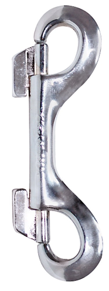 Snap Hook Zado - Gancho Doble Plateado 10 cm para Ataduras