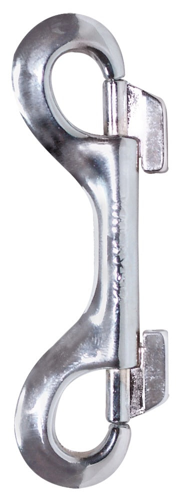 Snap Hook Zado - Gancho Doble Plateado 10 cm para Ataduras