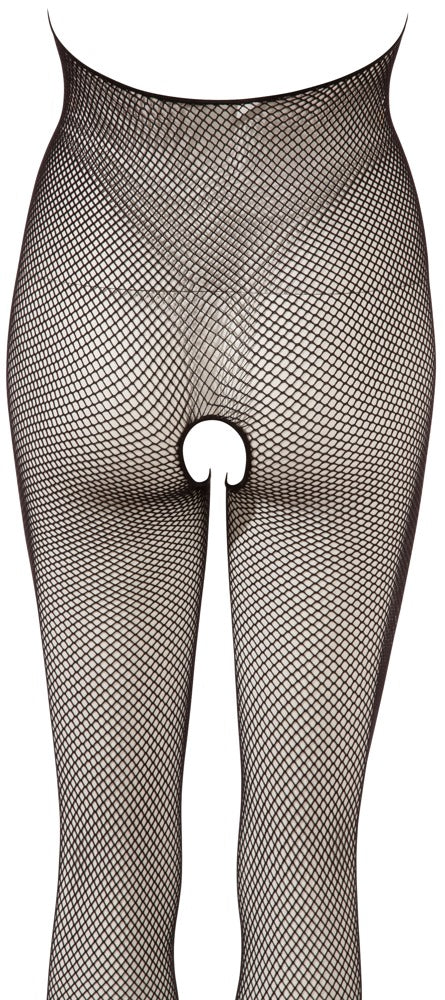 Net Catsuit Black S-L - Body Transparente Elástico con Aberturas