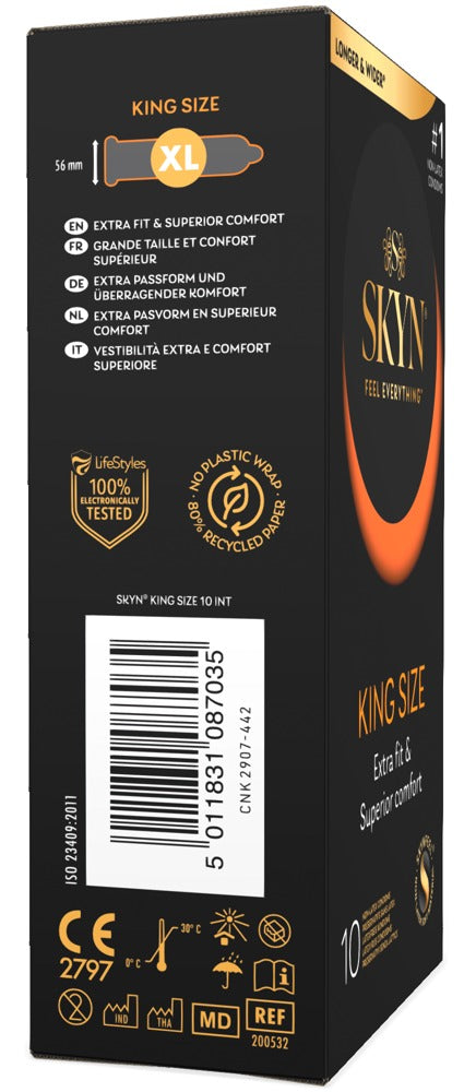 Manix SKYN King Size - Preservativos sin Látex 10 unidades
