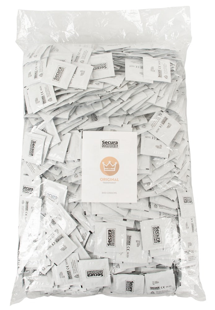 Secura Original 1000 Preservativos Transparentes - Bolsa Económica
