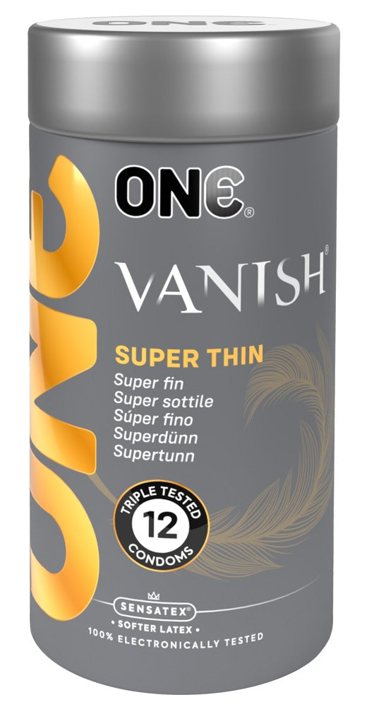 ONE Vanish Hyperthin x12 - Preservativos Ultrafinos con Lubricante Move