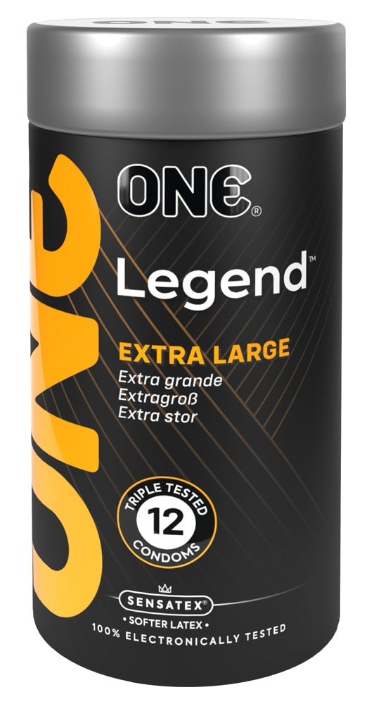 ONE Legend x12 - Preservativos XL de Látex Natural para Penes Grandes