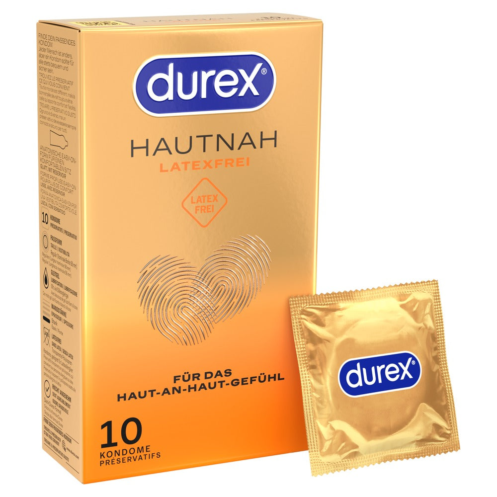 Durex Hautnah Latex-free x10 - Preservativos sin Látex de Poliisopreno