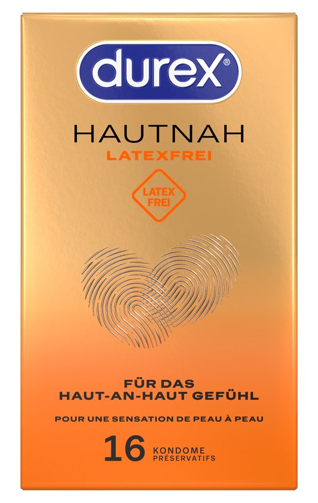 Durex Hautnah Latex-free x16 - Preservativos de Poliisopreno sin Látex