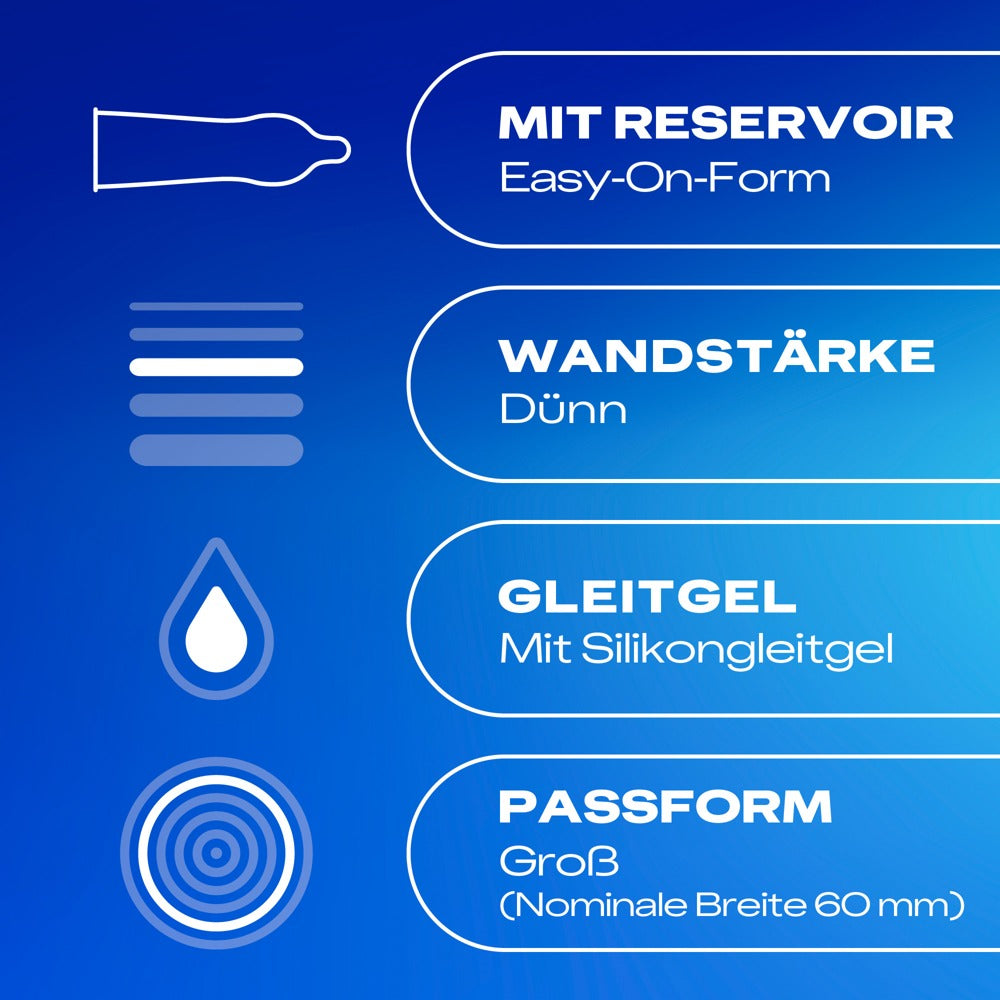 Durex Hautnah Extra Groß - Preservativos Ultrafinos XXL x10
