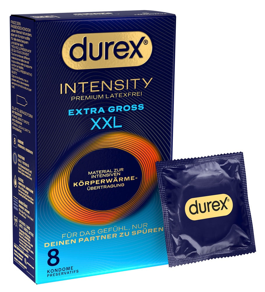 Durex Intensity Extra Large x8 - Preservativos Ultrafinos sin Látex