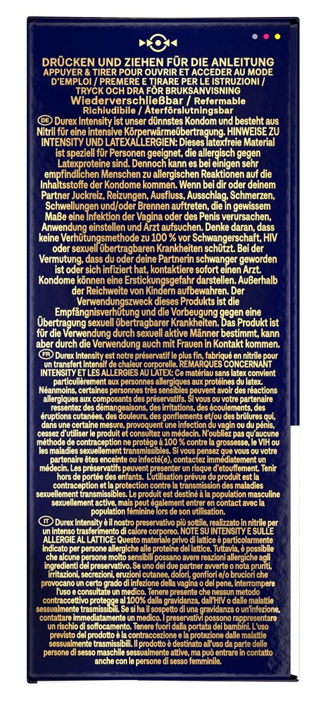 Durex Intensity Pack 20 Preservativos Ultrafinos sin Látex