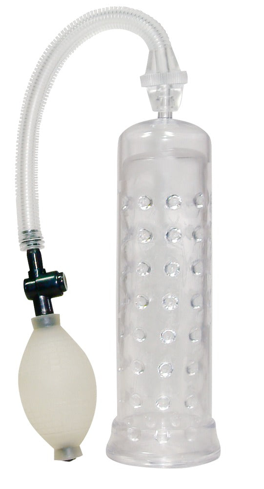 Horny Dots Penis Pump - Bomba de Vacío Transparente con Nódulos