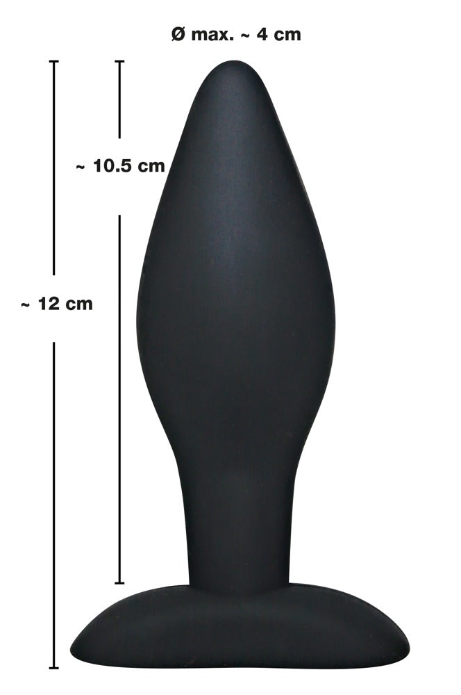 Black Velvets Large Plug - Plug Anal de Silicona Suave con Base de Seguridad