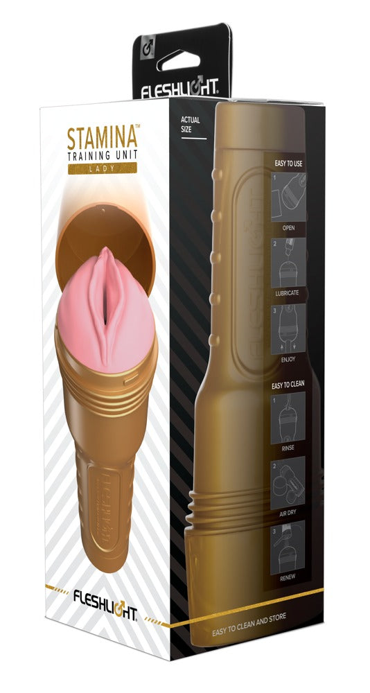 Fleshlight Pink Lady STU - Masturbador para Entrenamiento de Resistencia