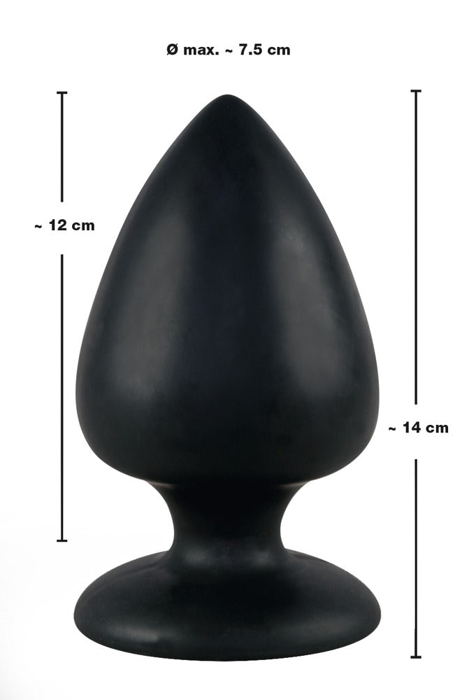 Black Velvets Extra Butt Plug - Plug Anal con Ventosa de Silicona