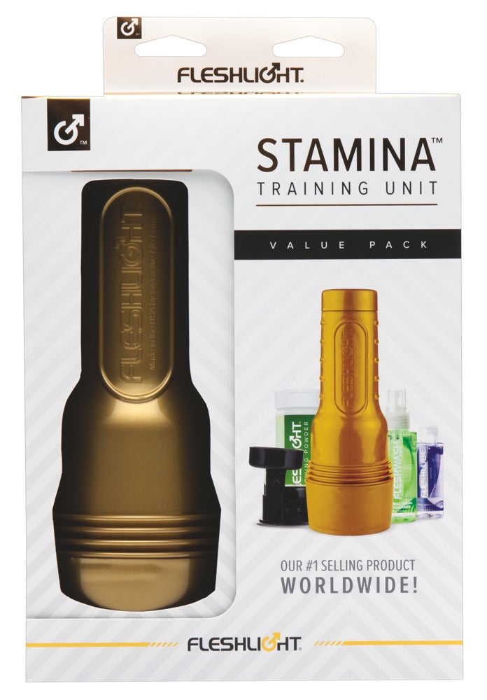 Fleshlight Stamina Value Pack - Set Completo con Lubricante y Accesorios