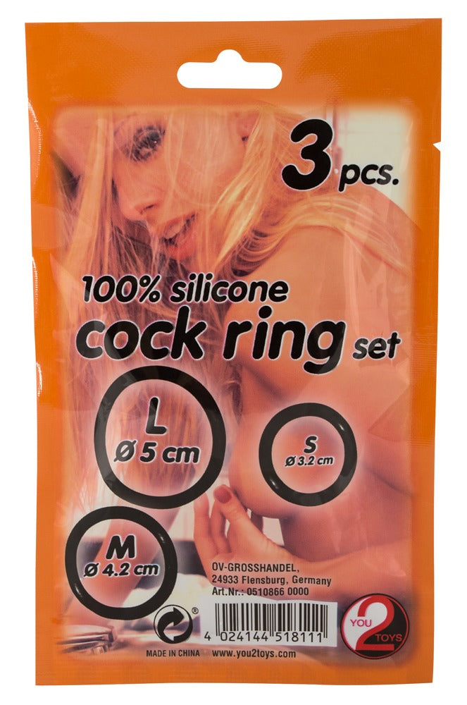 Set 3 Anillos de Silicona You2Toys - Erecciones Duraderas