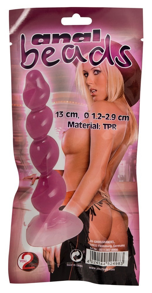 Anal Beads You2Toys - Bolas Anales Progresivas con Base de Succión