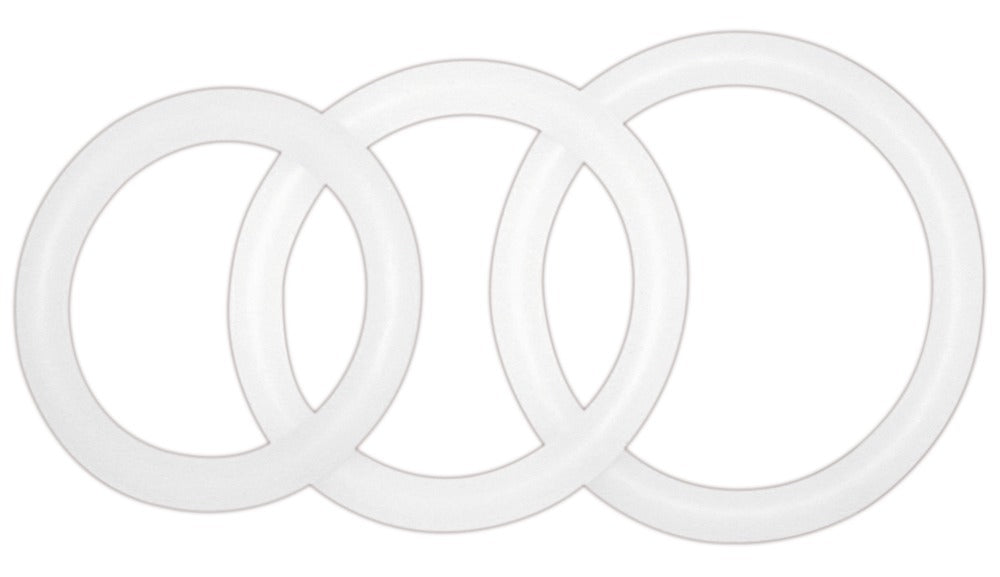 POTENZplus x3 Mix Anillos Peneanos S,M,L - Silicona Médica