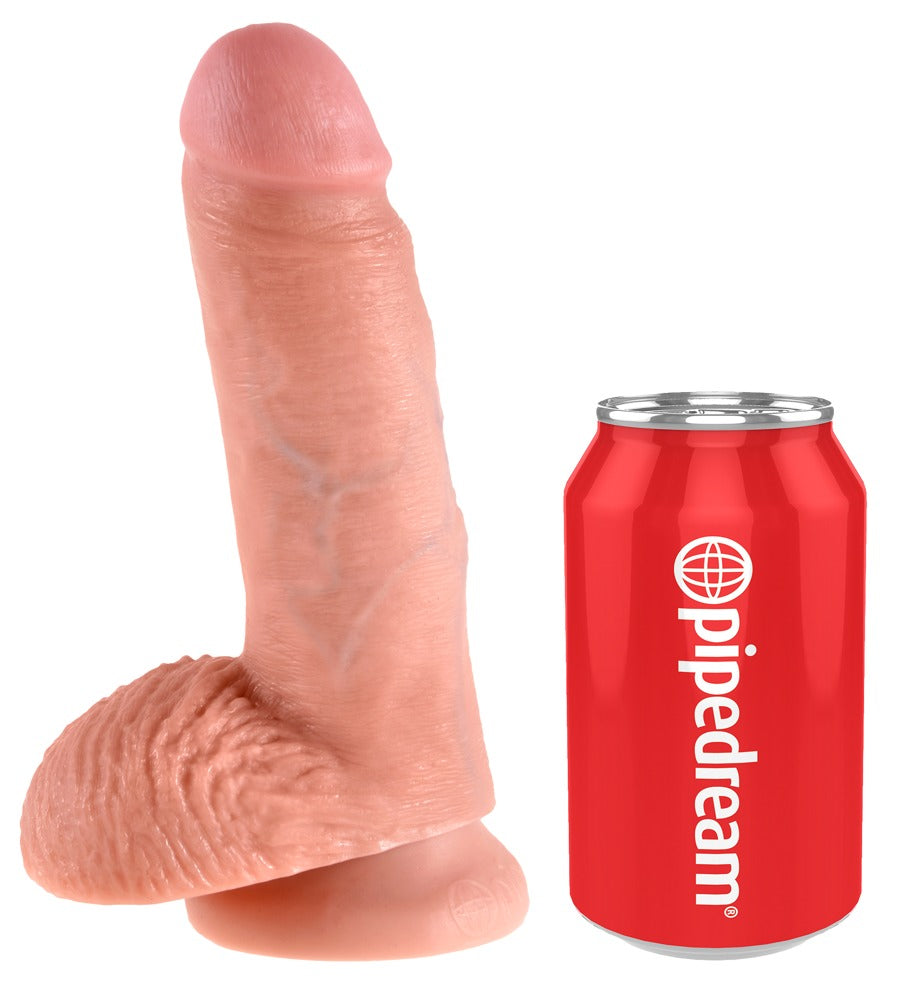 King Cock with Balls 7 inch - Dildo Realista con Ventosa