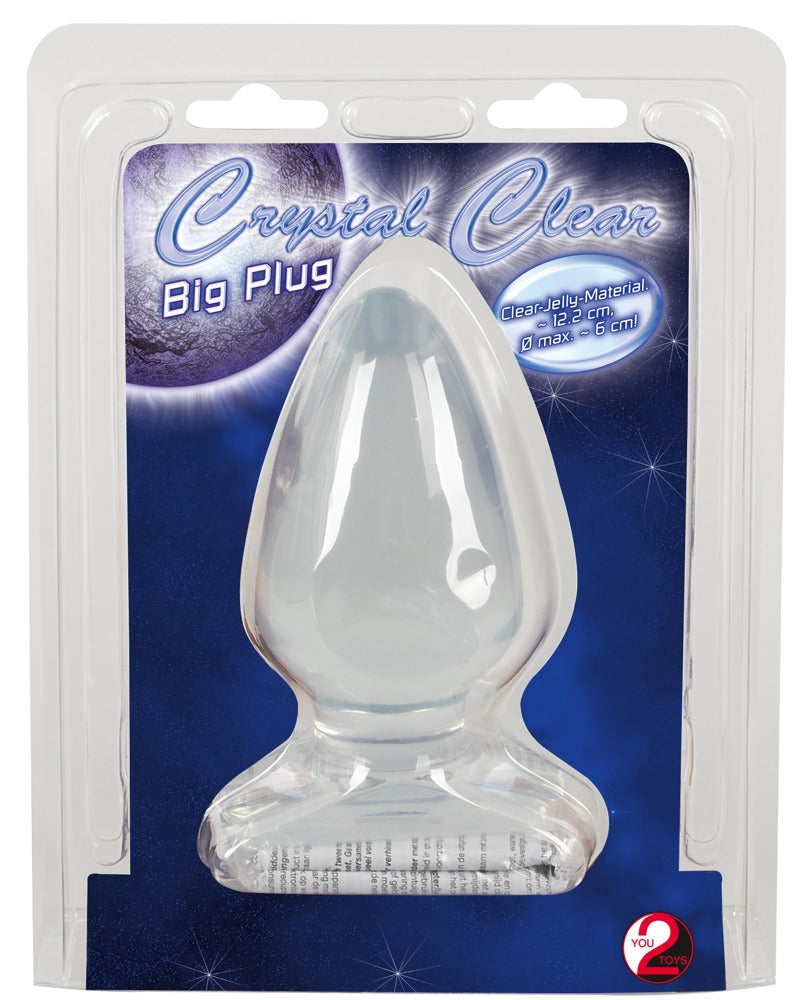 Crystal Plug & Joy Anal - Transparente PVC 13cm