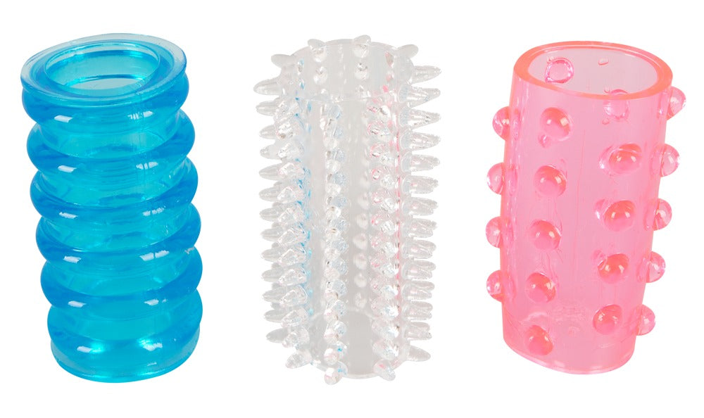 Tokio Sleeves Silikon 3er Set - Fundas Estimulantes You2Toys