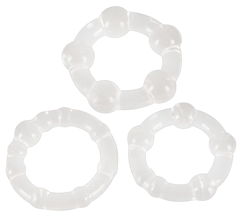 Cock Rings Set Get Hard - 3 Anillos de Pene Transparentes You2Toys