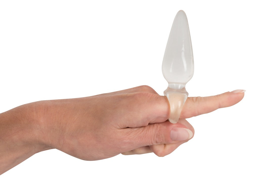 Finger Plug You2Toys - Plug Anal Transparente con Aro de Dedo