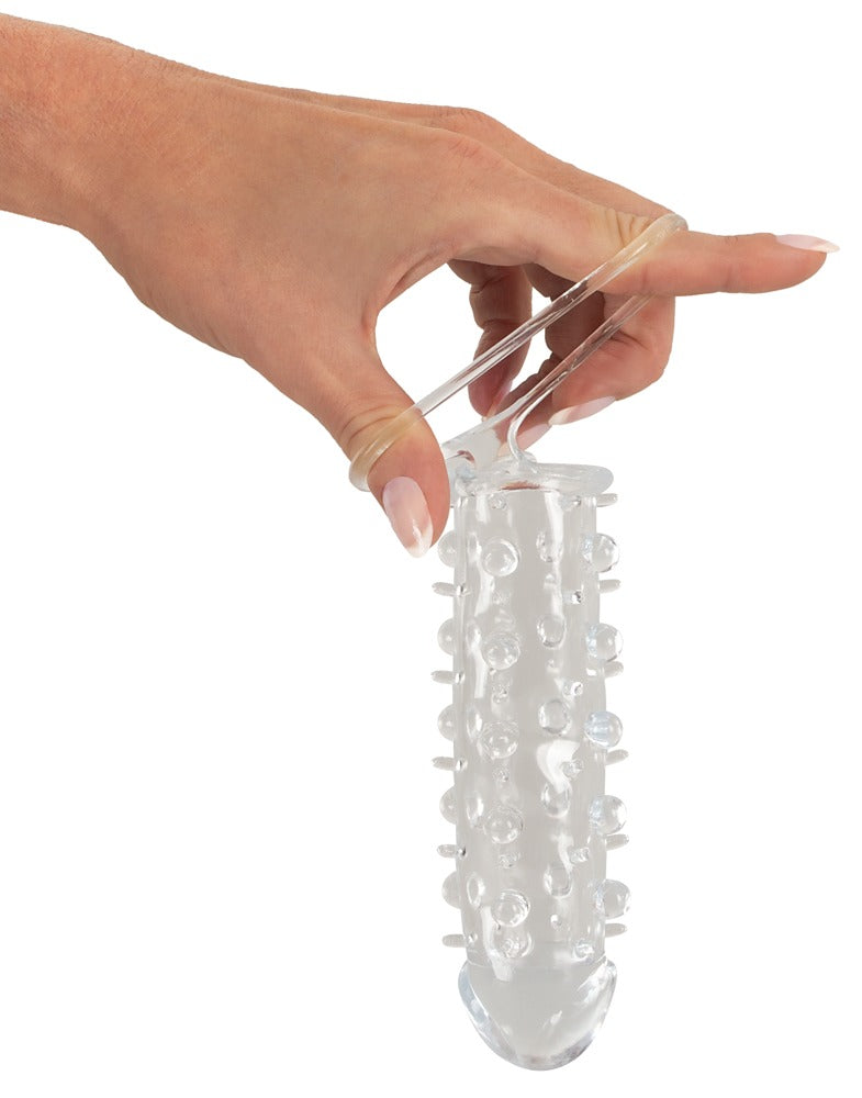 Crystal Skin Sleeve - Funda con Nódulos y Anillo Peneano