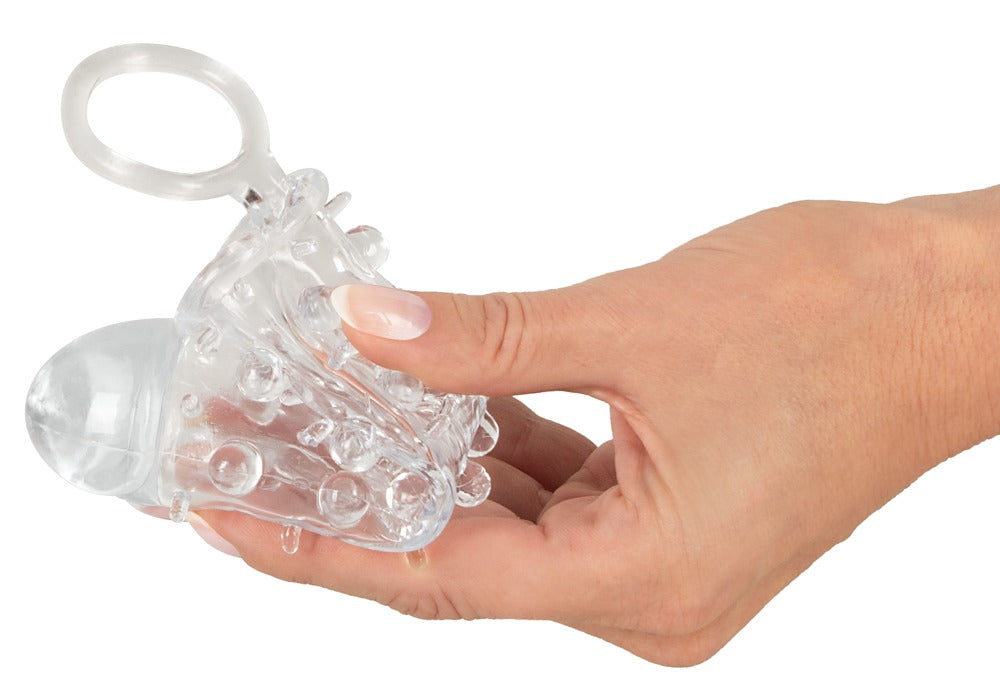 Crystal Skin Sleeve - Funda con Nódulos y Anillo Peneano