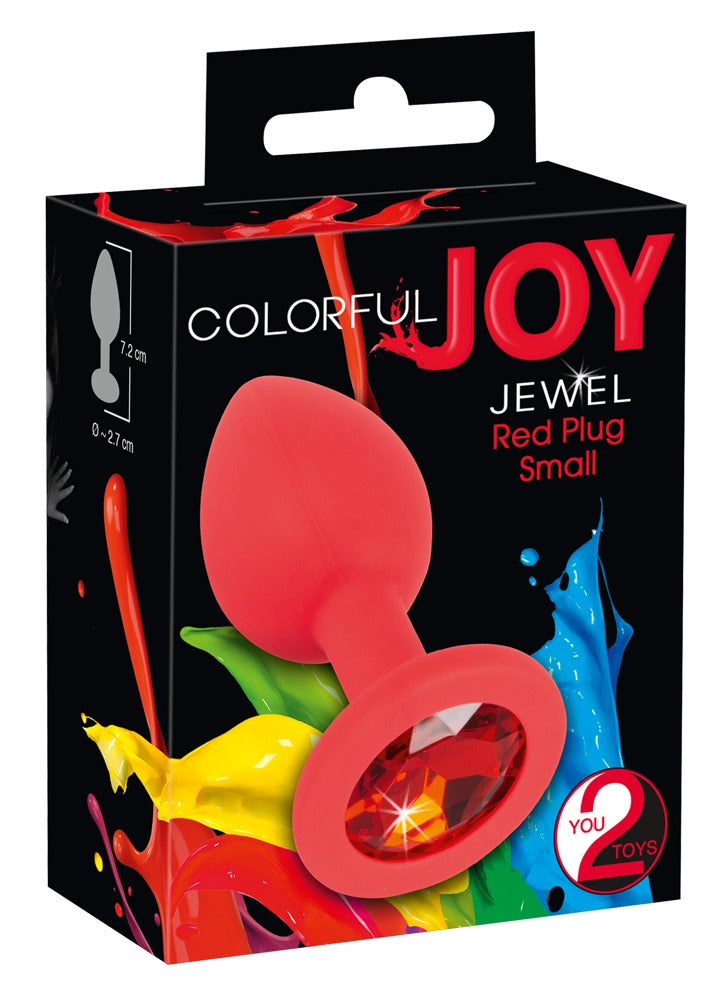 Colorful Joy Jewel Red Plug - Tapón Anal Decorativo Rojo