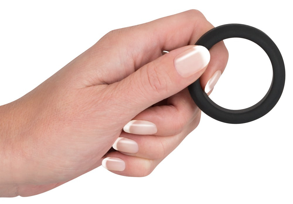 Black Velvets Cock Ring 3.8 cm - Anillo de Silicona para Mayor Firmeza