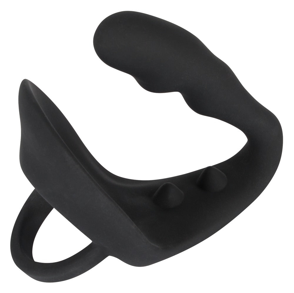 Black Velvets Ring & Plug - Anillo Peneano con Tapón Anal y Puente Perineal