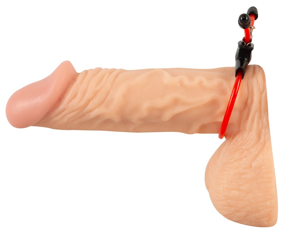 Red Sling Cock Ring You2Toys - Anillo Potenciador de Erección Ajustable