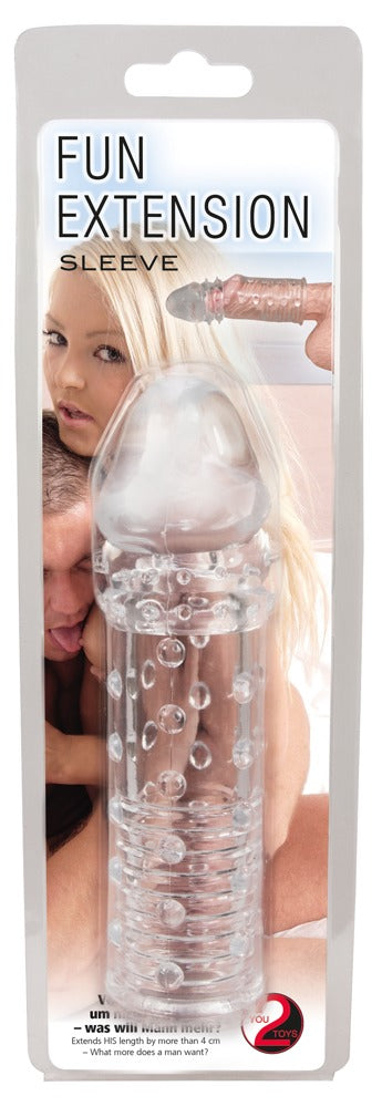 Fun Extension Clear Penis Sleeve - Funda Transparente con Texturas You2Toys