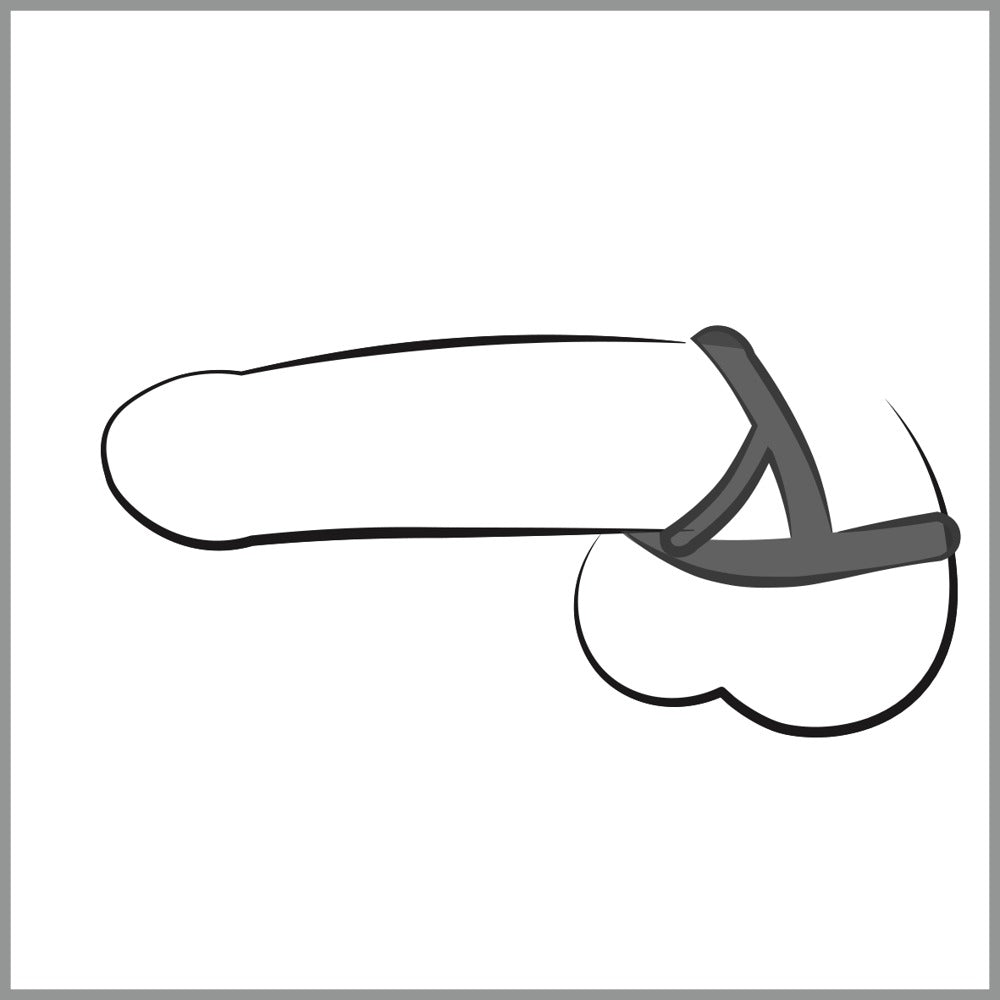 Bad Kitty Cock Ring - Trío de Anillos Pene/Testículos TPE