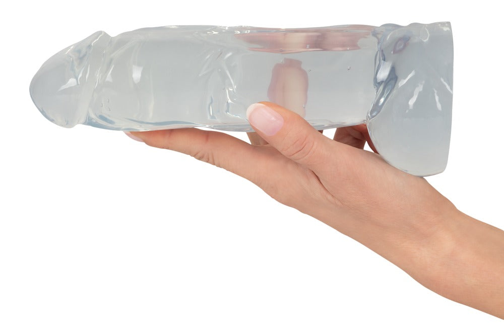 Crystal Clear Big Dong - Dildo Realista de 22 cm