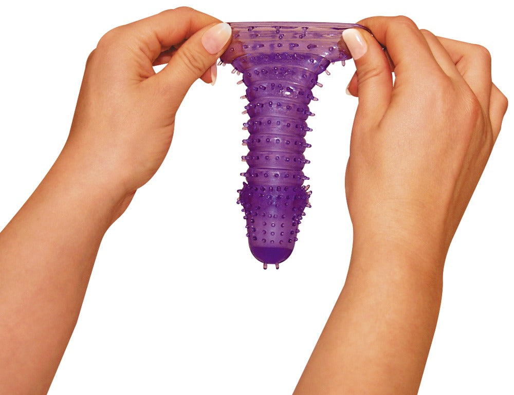 Super Stretch Lila - Funda Pene Flexible con Texturas