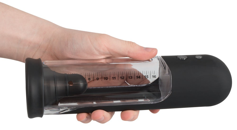 Bomba de Pene Automática Rebel - Cilindro Transparente con Control