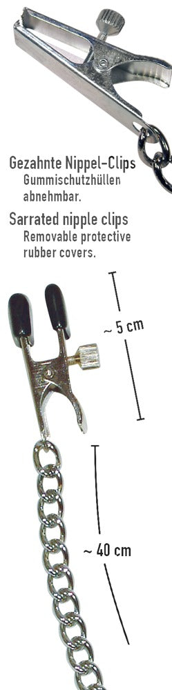 Boob Chain + Nipple Clamps SX - Cadena y Pinzas Ajustables