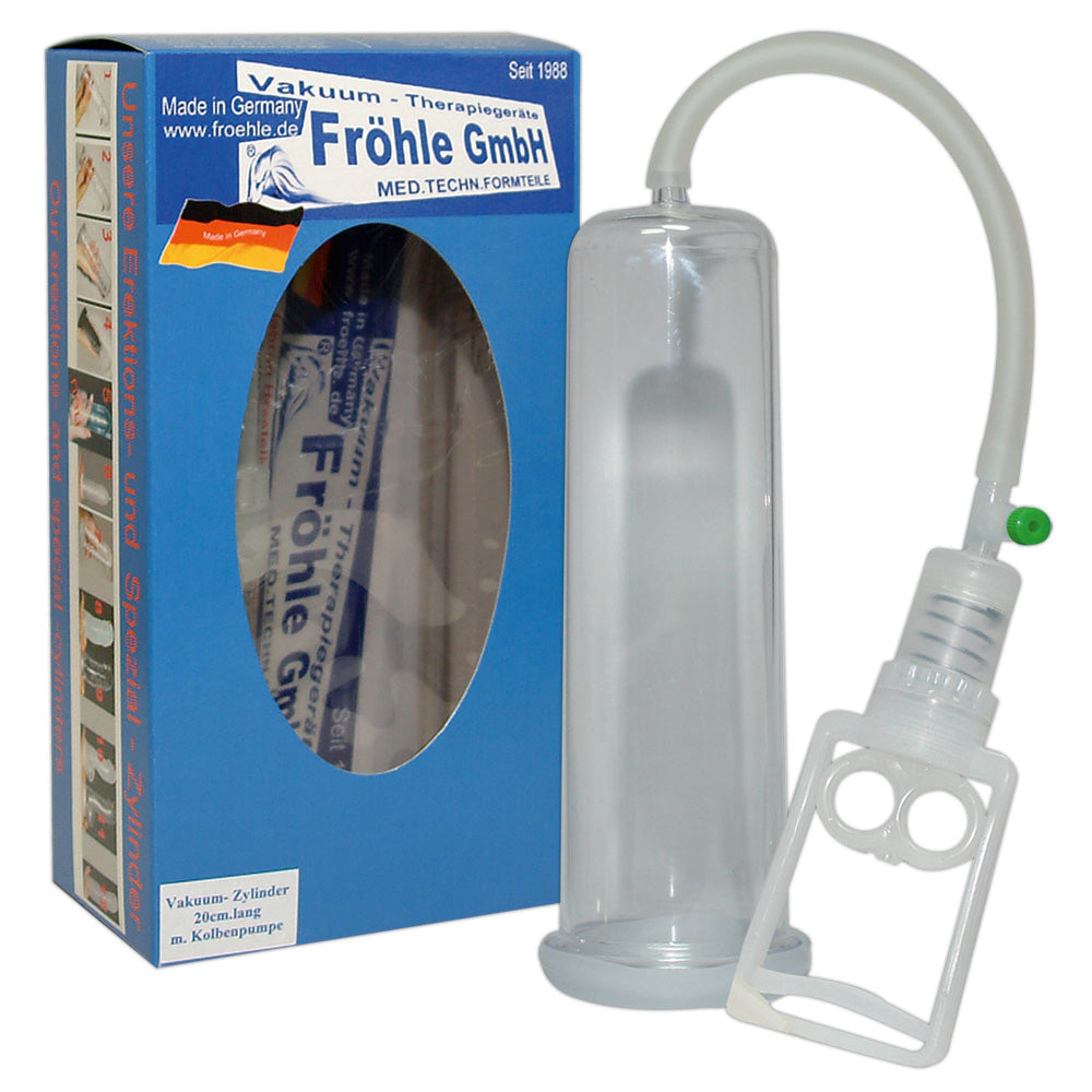 Bomba de Vacío Penis Pump L Professional Fröhle - Cilindro Transparente 20cm