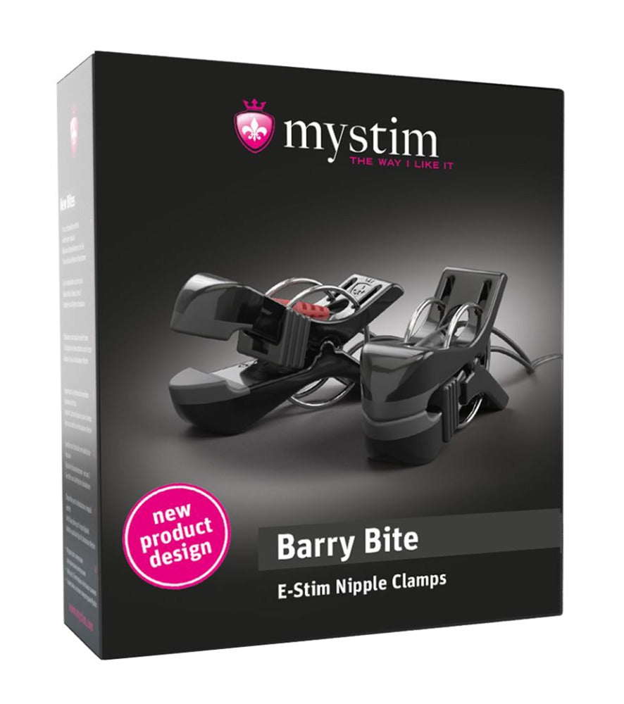 Mystim New Bites Bipolar Clamps - Pinzas Electro con Contactos Dorados