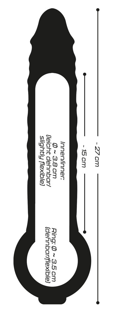 Crystal Clear Penis Sleeve - Funda Transparente con Anillo Testicular
