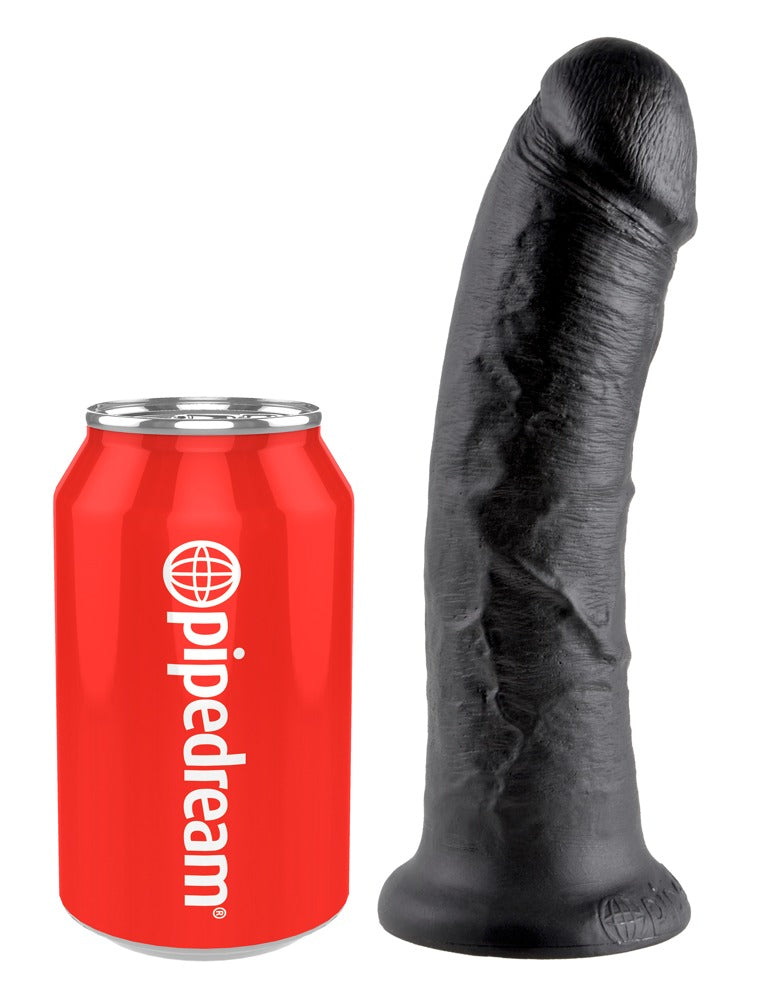 King Cock 8 inch Black - Dildo Realista con Ventosa