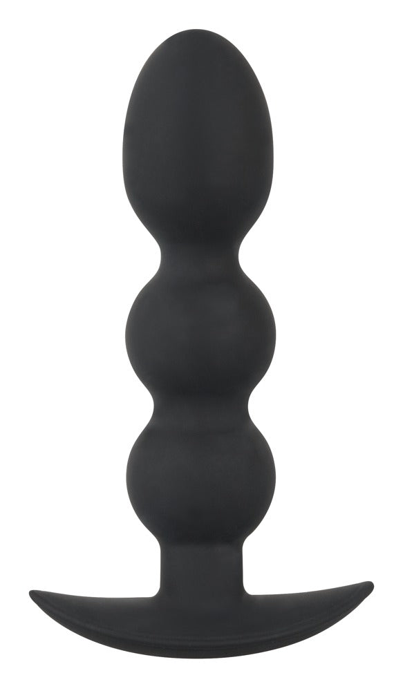 Black Velvets Heavy Beads 145g - Plug Anal Esférico con Base Ancha