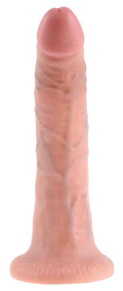 King Cock 7 inch Flesh - Dildo Realista con Base de Succión