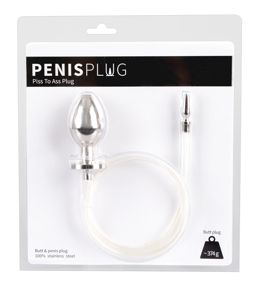 Penisplug Piss to Ass - Estimulación Uretral y Anal con Tubo Conector