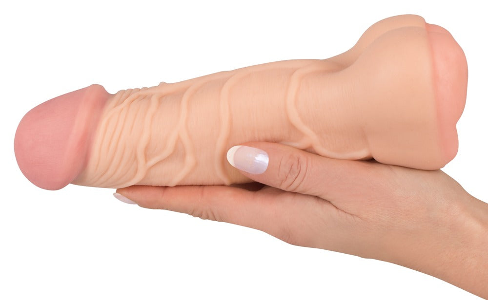Nature Skin 2in1 Extension+Mas - Masturbador y Extensión de Pene