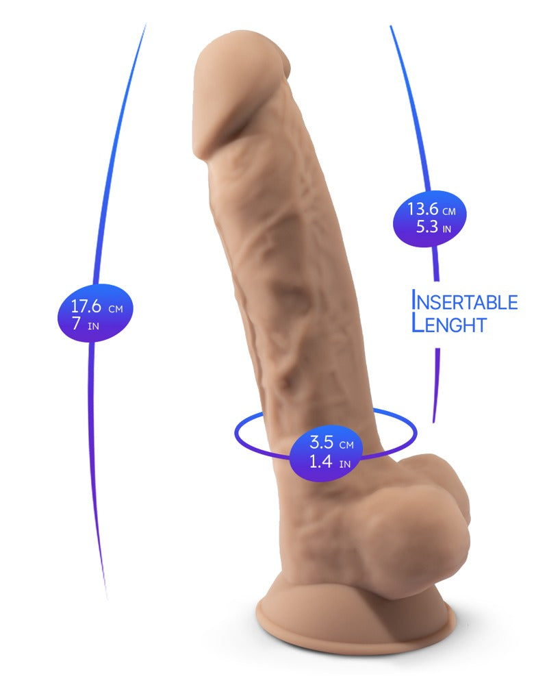 Silexd Model 1 - Dildo Realista 18cm con Núcleo Silexpan y Base Ventosa