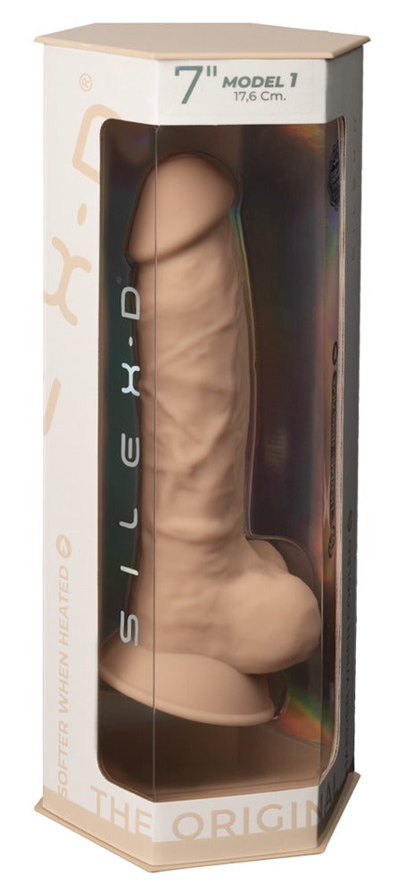 Silexd Model 1 - Dildo Realista 18cm con Núcleo Silexpan y Base Ventosa