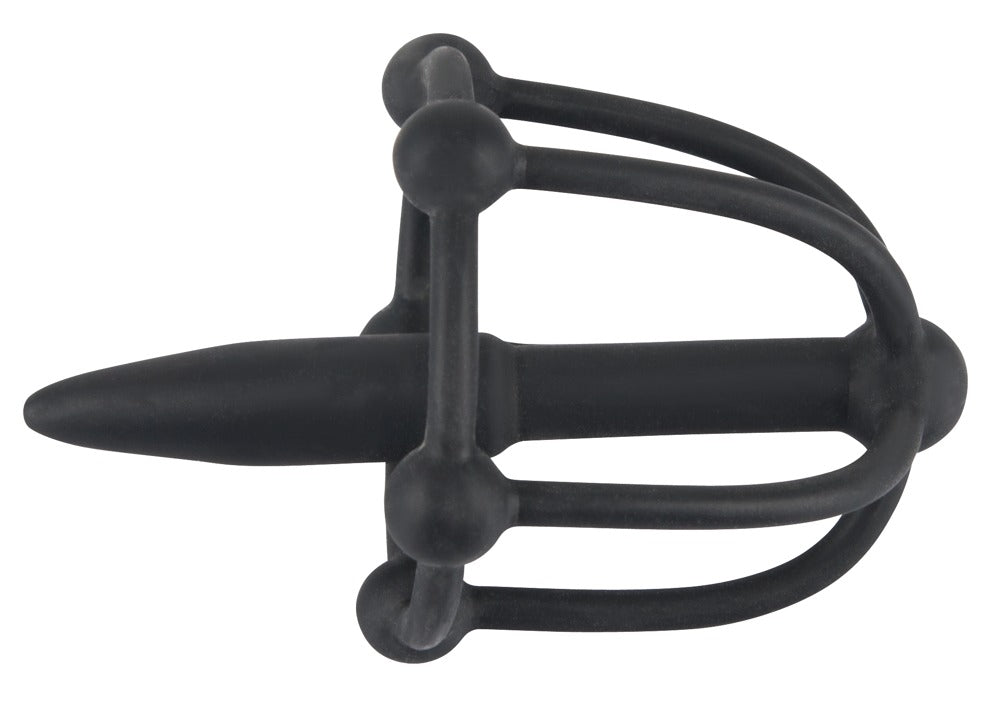 Penis Plug con Jaula de Glande - Estimulación Uretral de Silicona