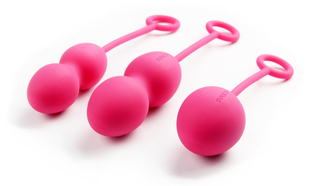 Svakom Nova Plum Red - Bolas Chinas de Silicona para Ejercicios de Kegel