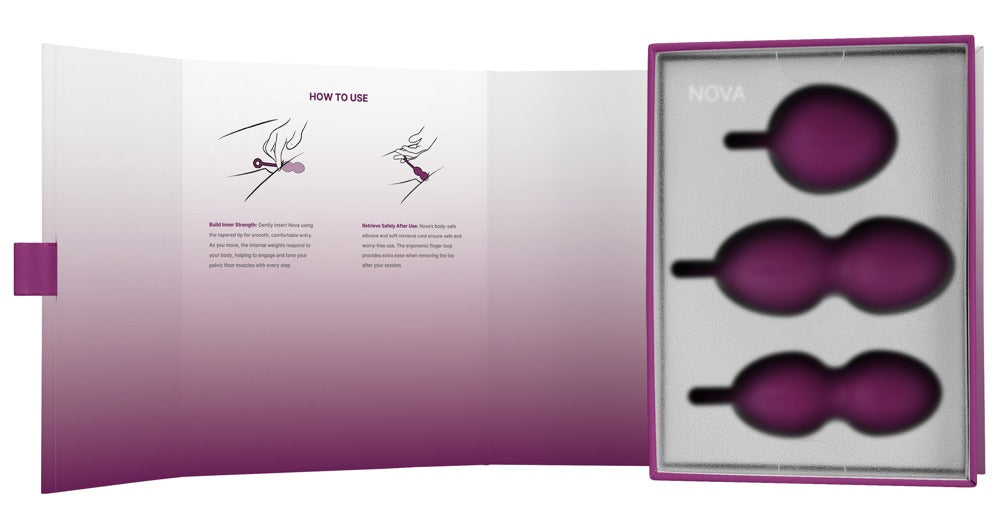 Nova Violet - Bolas Chinas Svakom para Entrenamiento del Suelo Pélvico